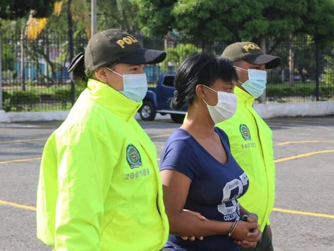 La mujer detenida deberá responder por los delitos de homicidio y secuestro agravado. Foto: Policía Nacional
