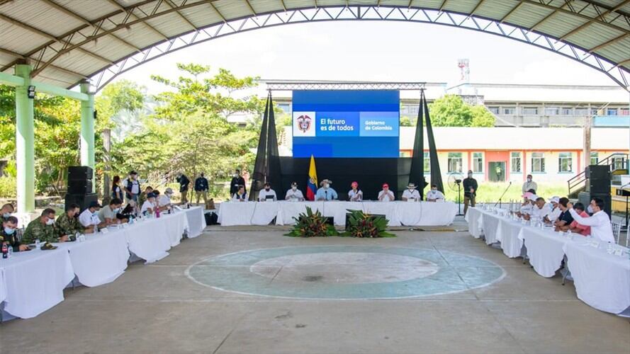 El presidente Iván Duque anunció una solución estructural para el problema de la región de La Mojana. Foto: Cortesía Presidencia