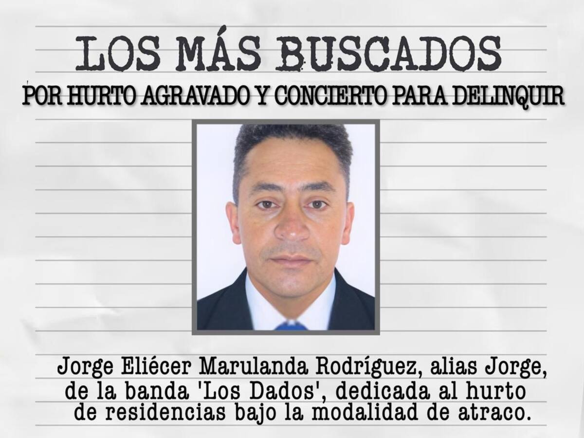 Ofrecen hasta $50 millones por alias ‘Jorge’, uno de los más buscados por robo a viviendas en Bogotá