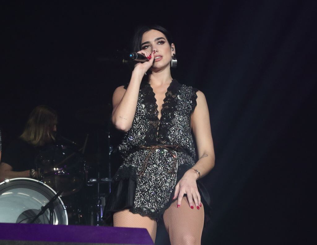 LONDON, UNITED KINGDOM - 2018/12/20: Dua Lipa performs at the Ellie Goulding for Streets Of London charity gig at The SSE Arena Wembley. (Photo by Keith Mayhew/SOPA Images/LightRocket via Getty Images)