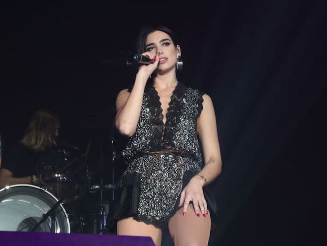 LONDON, UNITED KINGDOM - 2018/12/20: Dua Lipa performs at the Ellie Goulding for Streets Of London charity gig at The SSE Arena Wembley. (Photo by Keith Mayhew/SOPA Images/LightRocket via Getty Images)