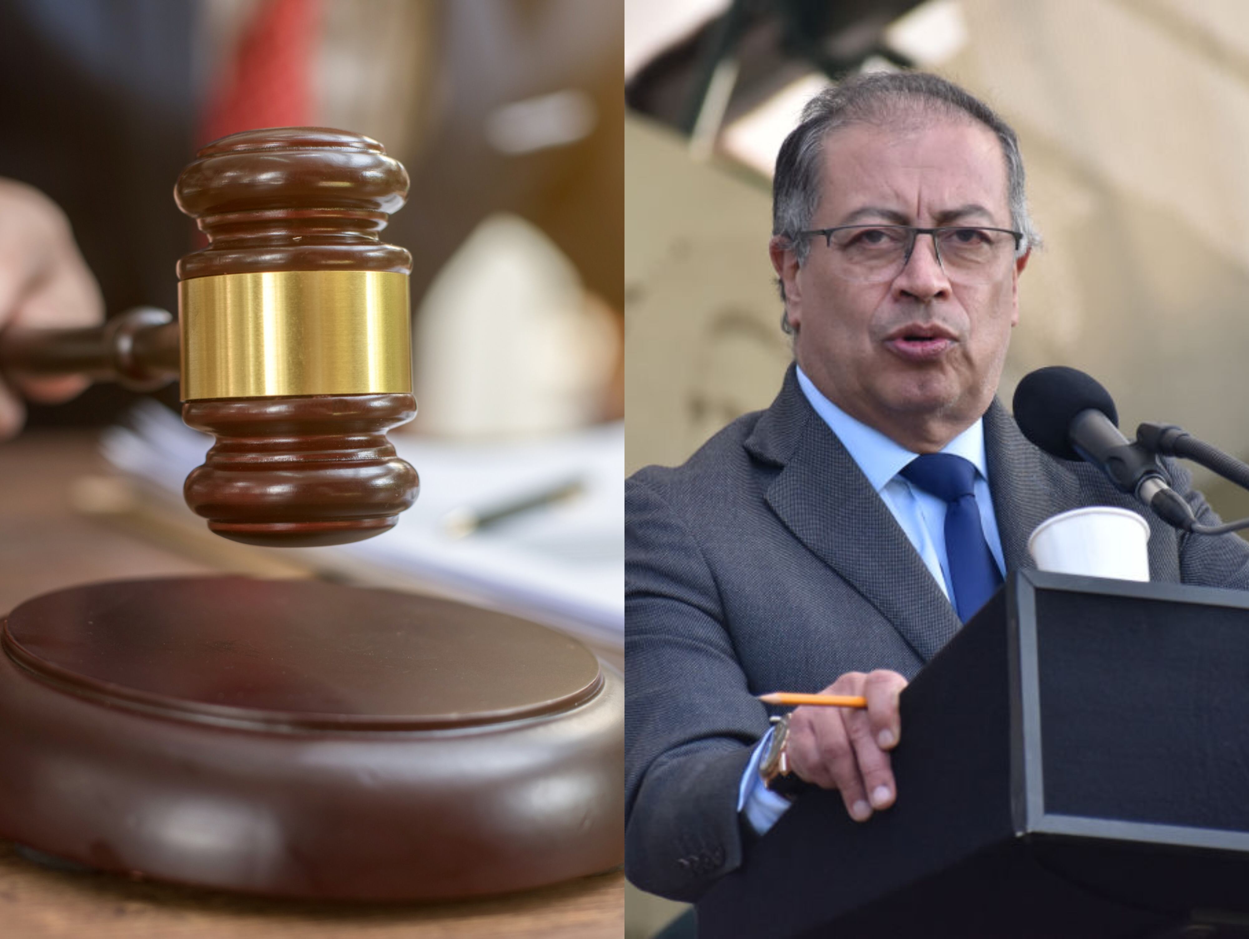 Imagen de referencia y Gustavo Petro. Foto: Getty Images / (Photo by: Cristian Bayona/Long Visual Press/Universal Images Group via Getty Images)