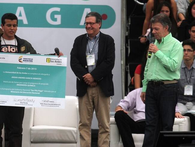 07 de Febrero de 2015. Bogotá. cuando se llevó a cabo la "Feria ser pilo paga" con todos los beneficiarios del programa de la Presidencia de la República y el Ministerio de Educación. . Foto: Colprensa