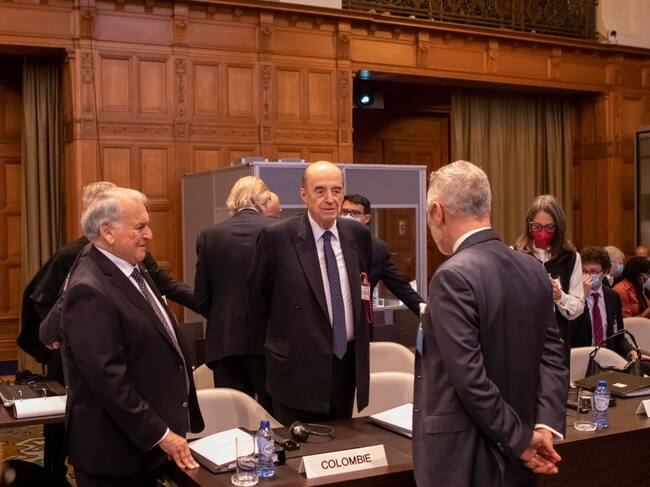 Intervención de Colombia ante la CIJ, Foto: Cancillería.