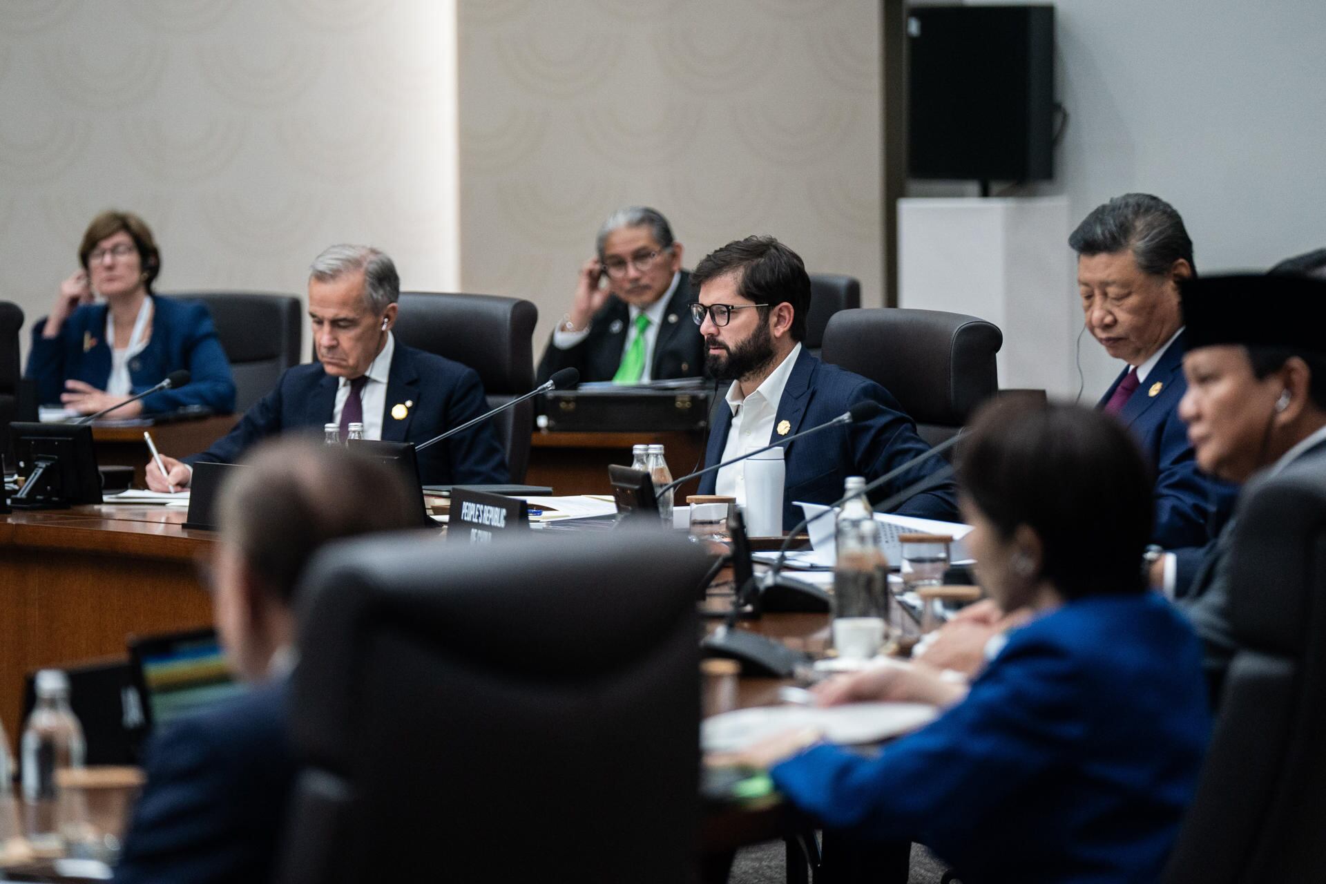 Arrancó la cumbre de APEC en Corea del Sur con Xi Jinping como protagonista principal . EFE/ Presidencia de Chile/ Marcelo Segura.