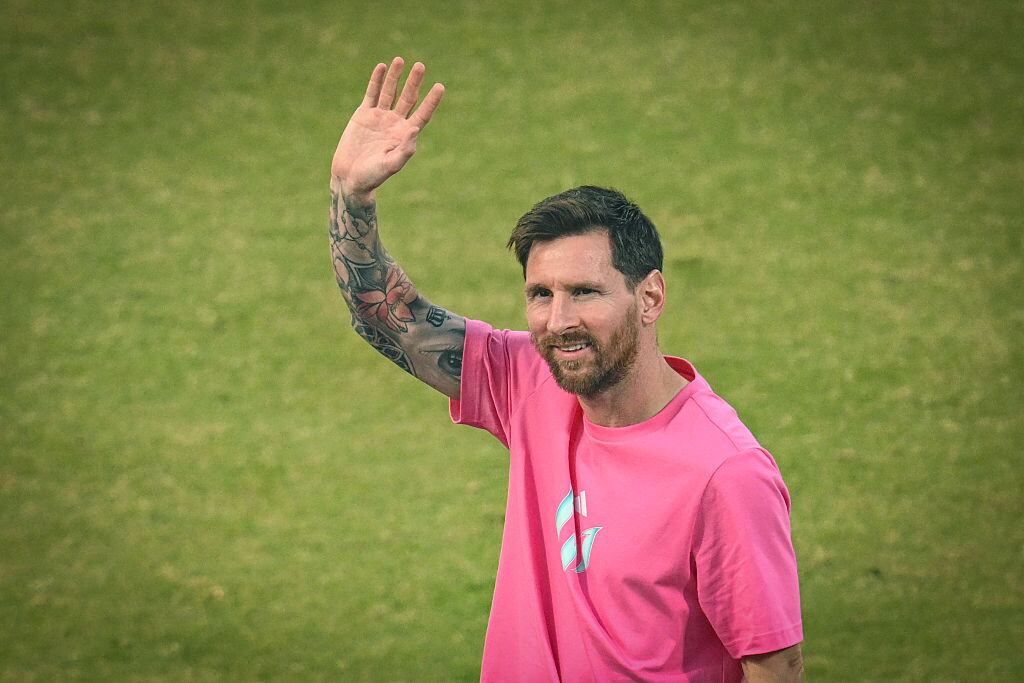 Lionel Messi en Nueva Delhi, India durante octubre de 2025. FOTO: Sanchit Khanna/Hindustan Times via Getty Images