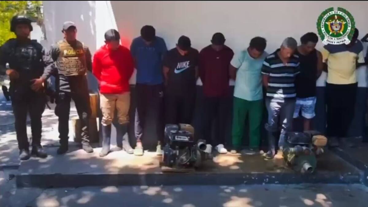 Capturadas ocho personas por explotación ilícita en la Zona Bananera