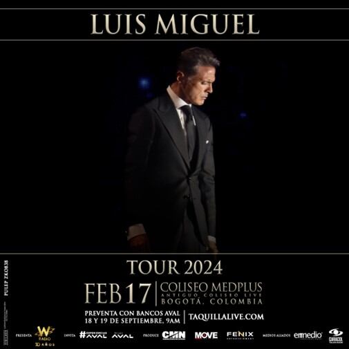 Tour Luis Miguel 2024. Foto: CMN