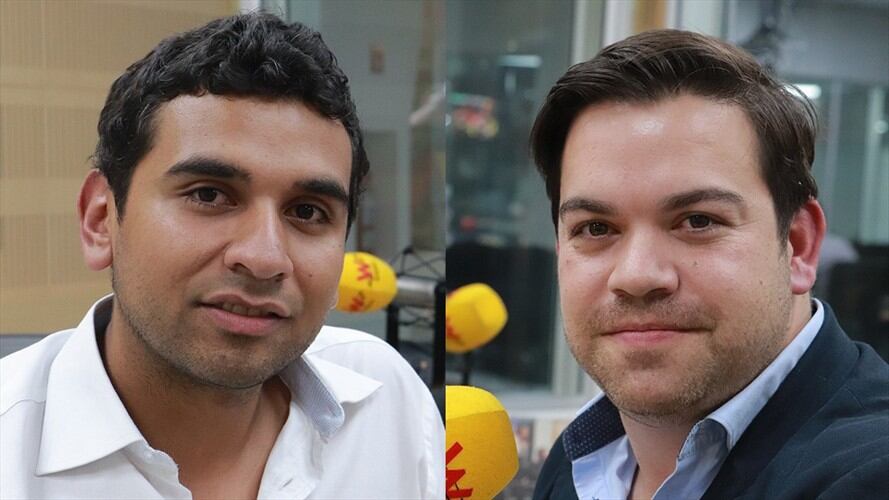 David Racero y Juan David Vélez. Foto: Partida WCon Juan Pablo Barrientos