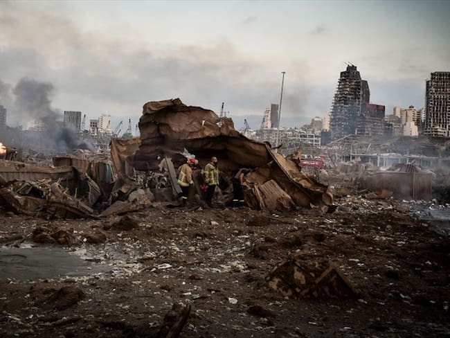 Así operaron los cuerpos de emergencia tras la explosión en Beirut