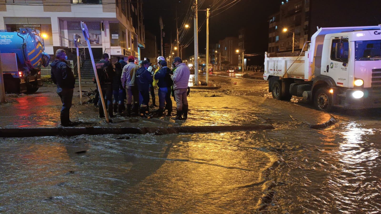 Emergencia en Zipaquirá. Foto: Proporcionada por Juan Felipe Rodríguez