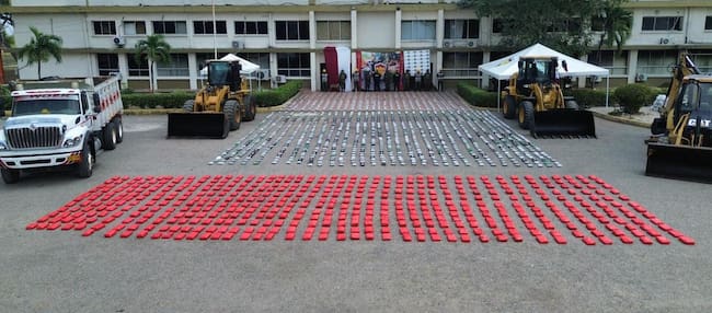Ejército incautó más de 2 toneladas de cocaína del Clan del Golfo en Juan de Acosta, Atlántico. Foto: Ejército Nacional