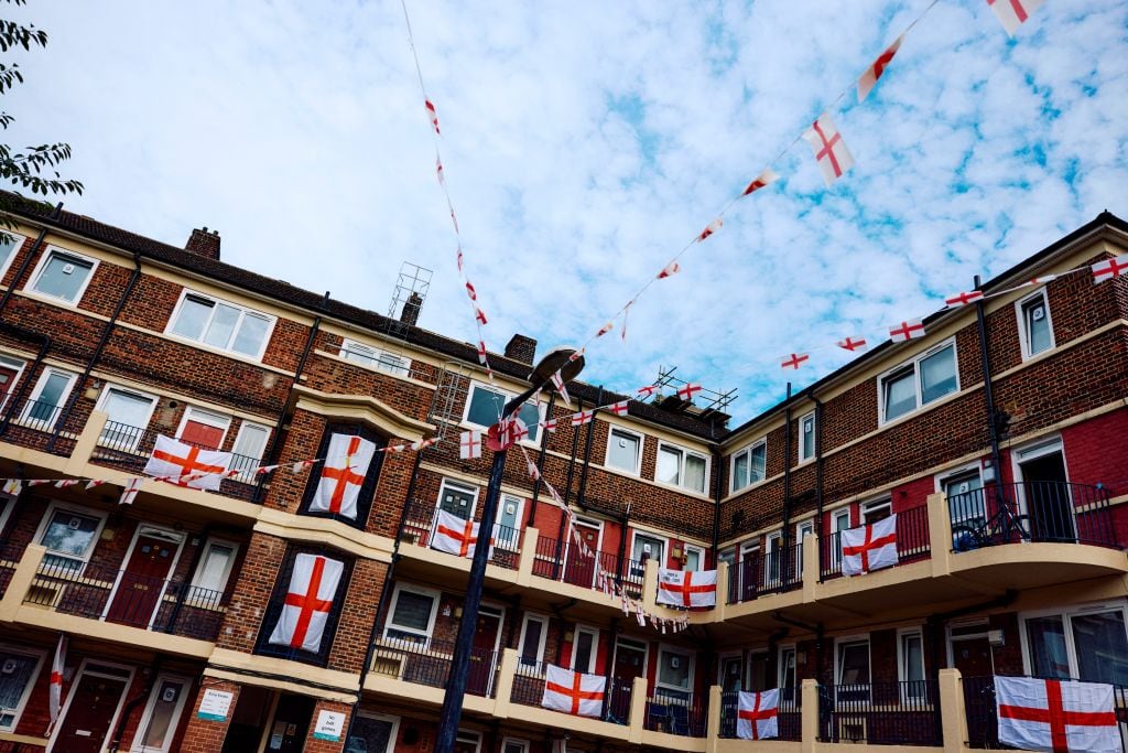 Bandera de Inglaterra, imagen de referencia. Foto: Getty Images.