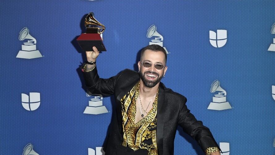 Mike Bahía en los Grammy. Foto: Getty Images