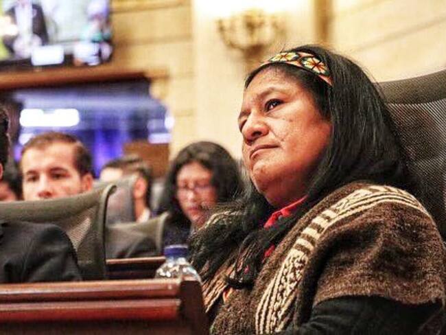 Senadora indígena Aida Quilcué. Crédito: Cric.