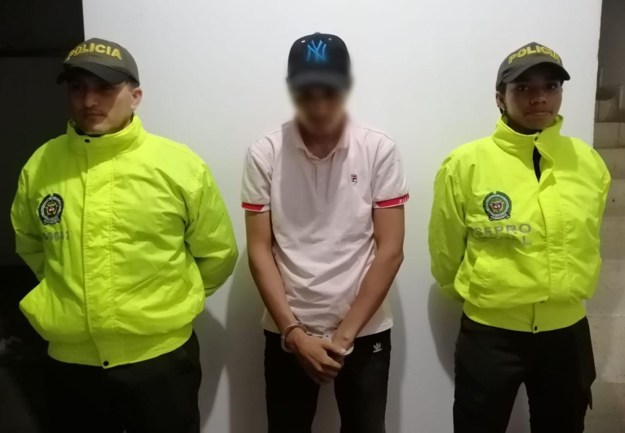 Capturado por pornografía infantil en el Meta. Foto: Policía Nacional