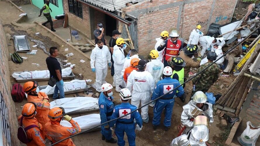 Tragedia aérea en el barrio Junin de Popayán. Foto: Alcaldía de Popayán
