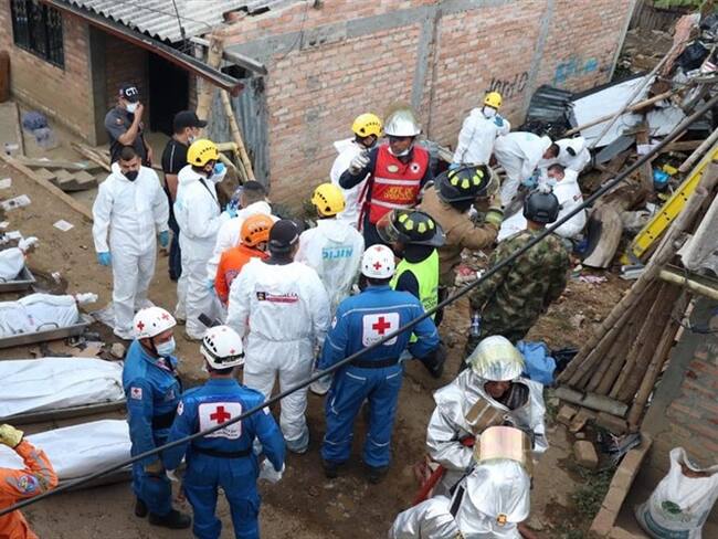 Tragedia aérea en el barrio Junin de Popayán. Foto: Alcaldía de Popayán