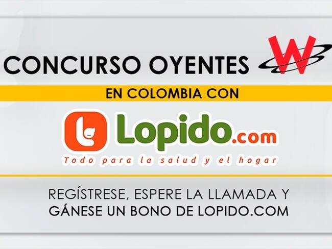 Concurso oyentes W en Colombia con Lopido.com. Foto: