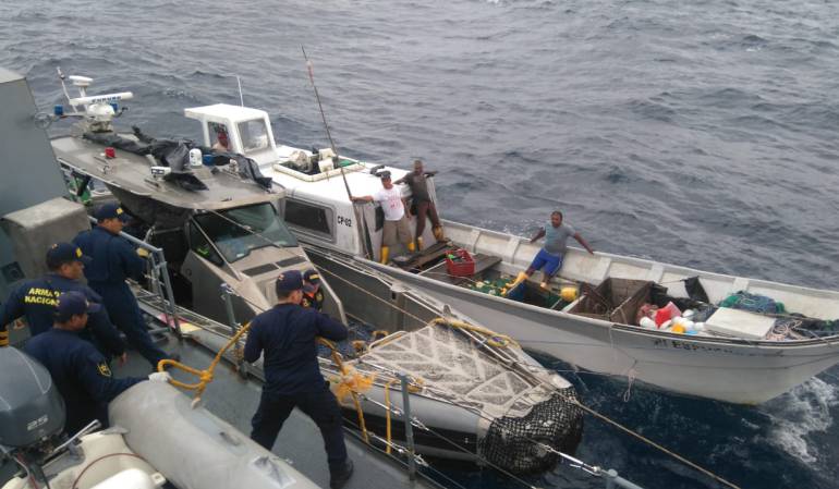 Robo a Pescadores.  Foto: Armada Nacional
