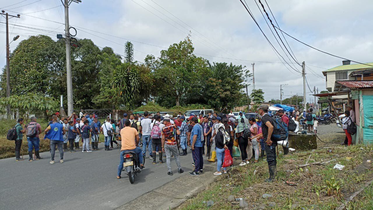 Protesta vía al mar - Tumaco Foto: Minga por la Paz