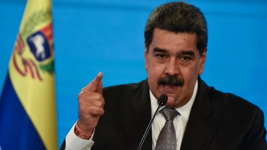 Nicolás Maduro en una conferencia en el Palacio de Miraflores. Foto: Getty Images/Carolina Cabral