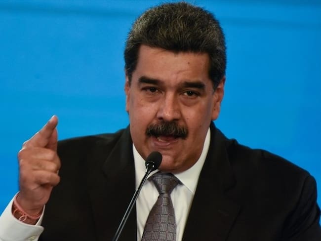 Nicolás Maduro en una conferencia en el Palacio de Miraflores. Foto: Getty Images/Carolina Cabral