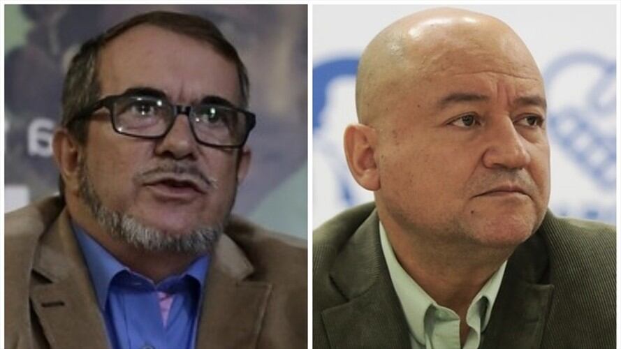 Rodrigo Londoño y Carlos Antonio Lozada . Foto: Colprensa