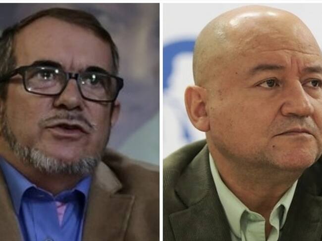 Rodrigo Londoño y Carlos Antonio Lozada . Foto: Colprensa