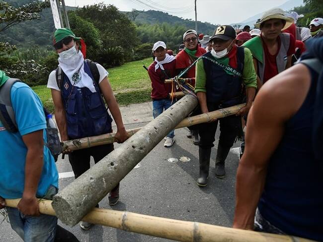 El presidente Iván Duque insistió en que se deben levantar las vías de hecho en el departamento del Cauca. Foto: Getty Images