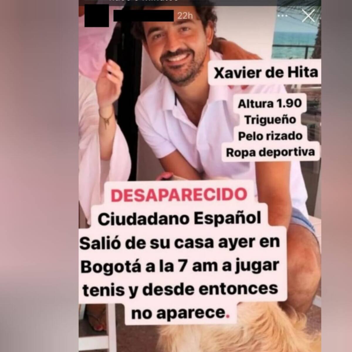 Desapareció ciudadano español que se dirigía a una partida de tenis en el norte de Bogotá