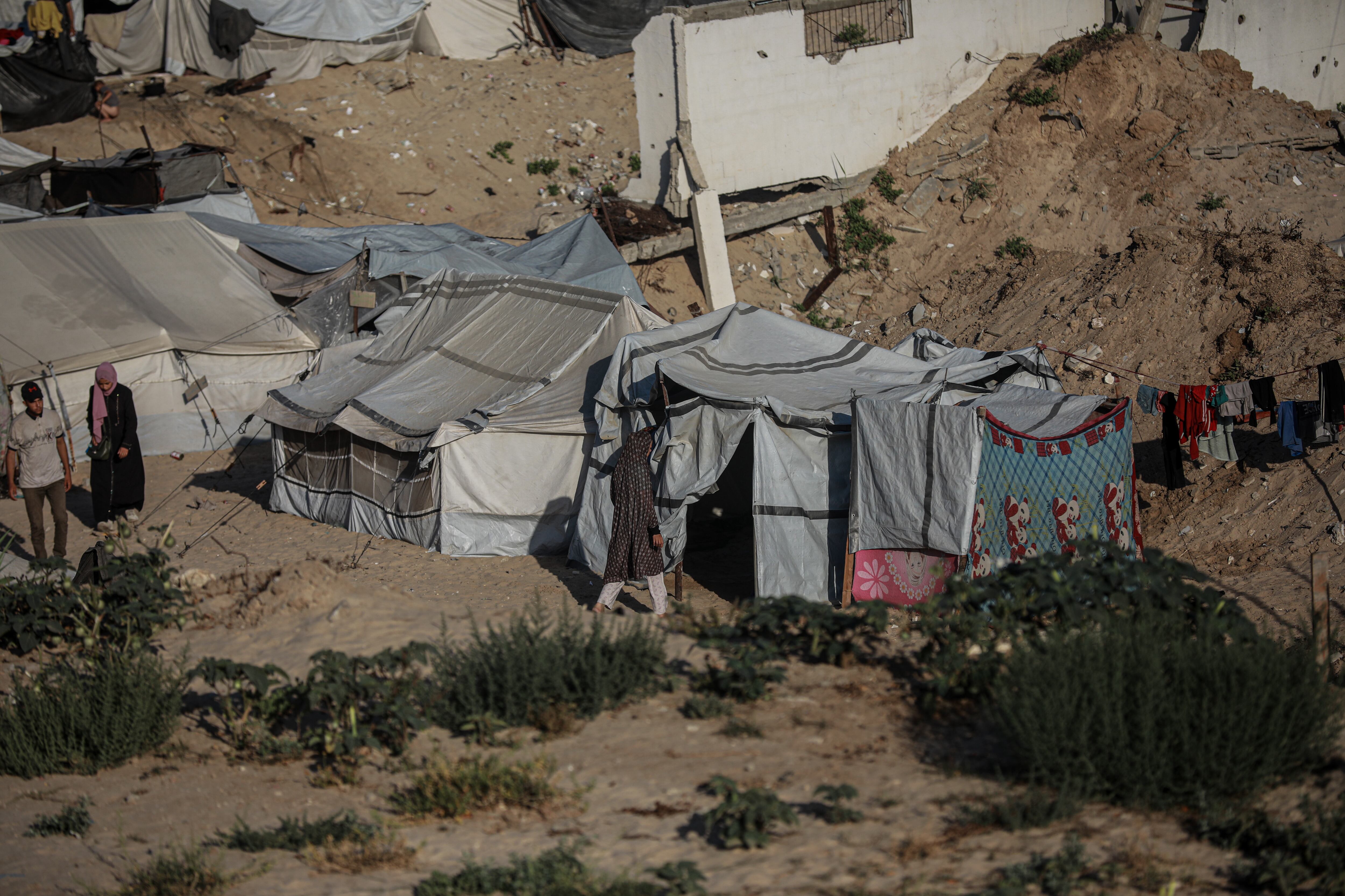 Ayuda humanitaria. Foto: Abdalhkem Abu Riash/Anadolu via Getty Images.
