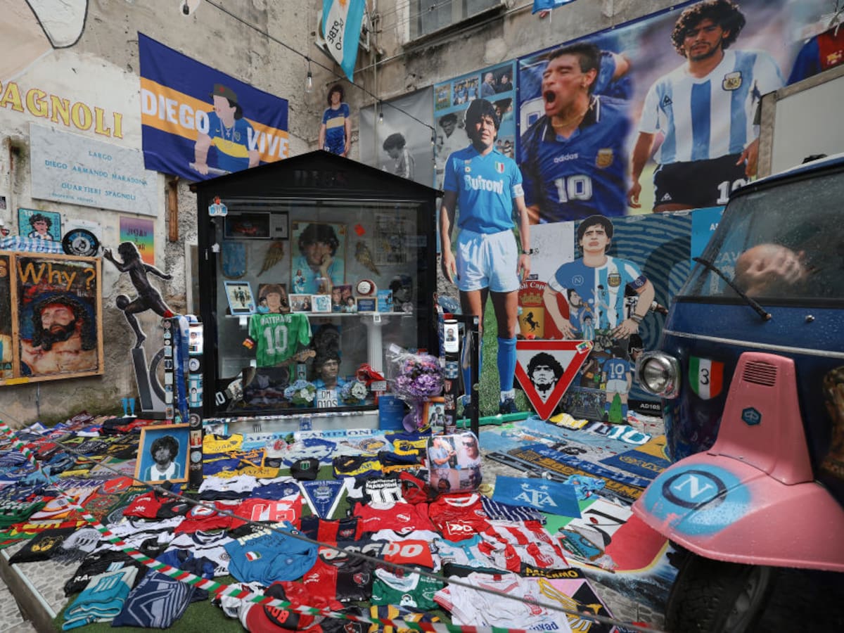 Santuario de Maradona en Nápoles es el segundo lugar más visitado de Italia