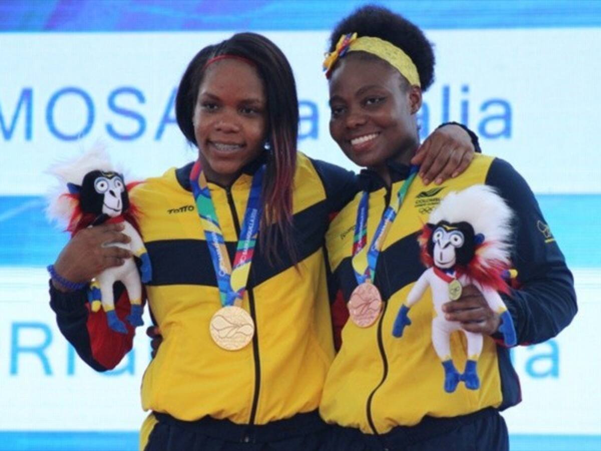 Natalia Llamosa y Jackelina Heredia obtienen oro y bronce en pesas