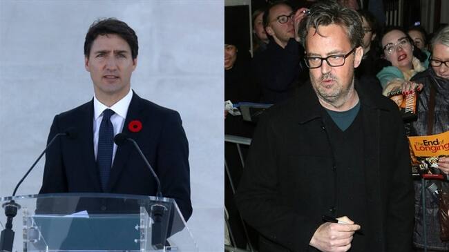 Matthew Perry vuelve a la carga en su 'pelea' pública con Justin Trudeau. Foto: Bang Media y Getty images