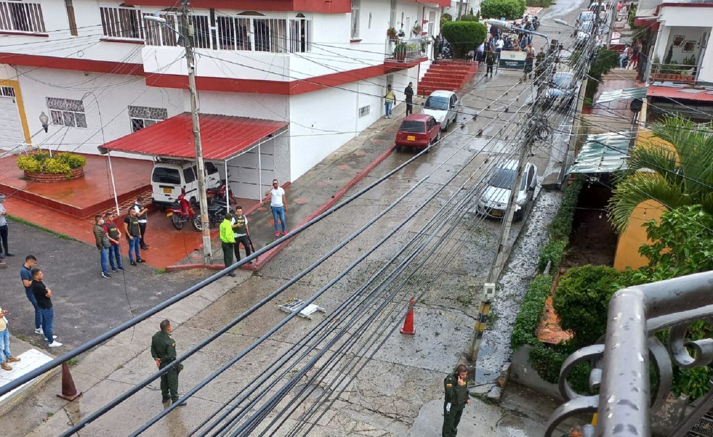 Lanzan artefacto explosivo a la estación de Policía en Ocaña, Norte de Santander- Cortesía