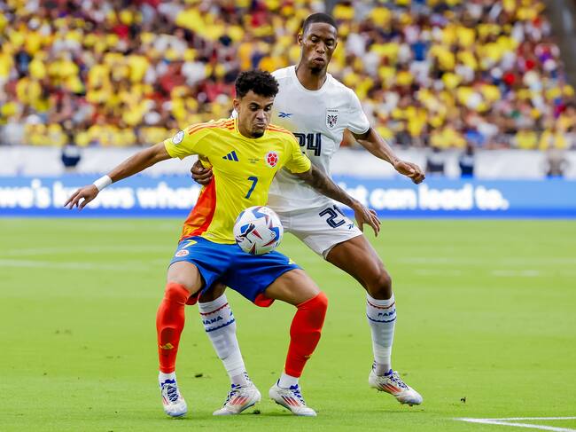 Luis Díaz ante Panamá. Foto: EFE/EPA/JOHN G. MABANGLO