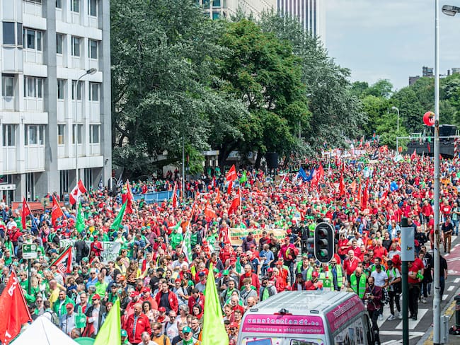 Protestas en Bruselas / AFP