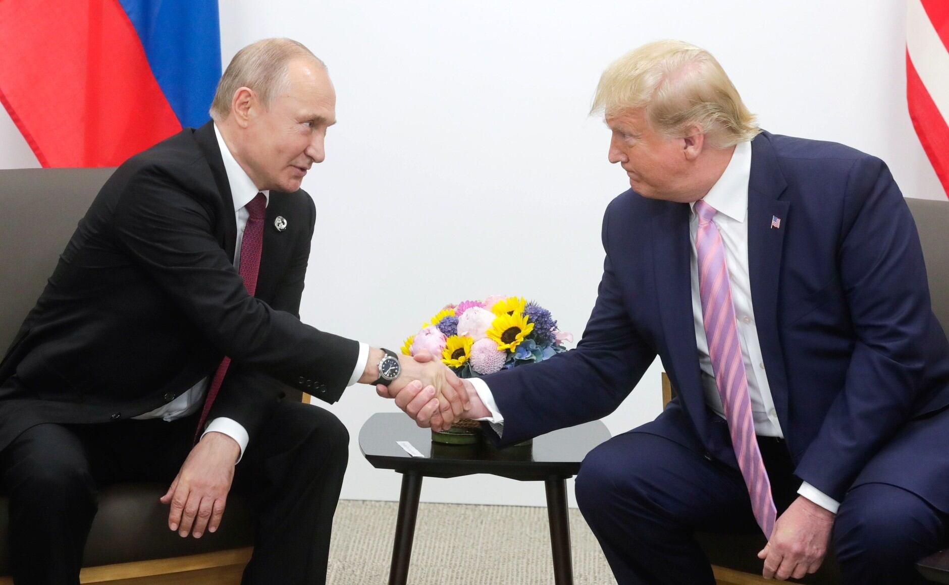 Referencia de acuerdos entre Putin y Trump. Foto: Kremlin Press Office / Handout/Anadolu Agency/Getty Images.