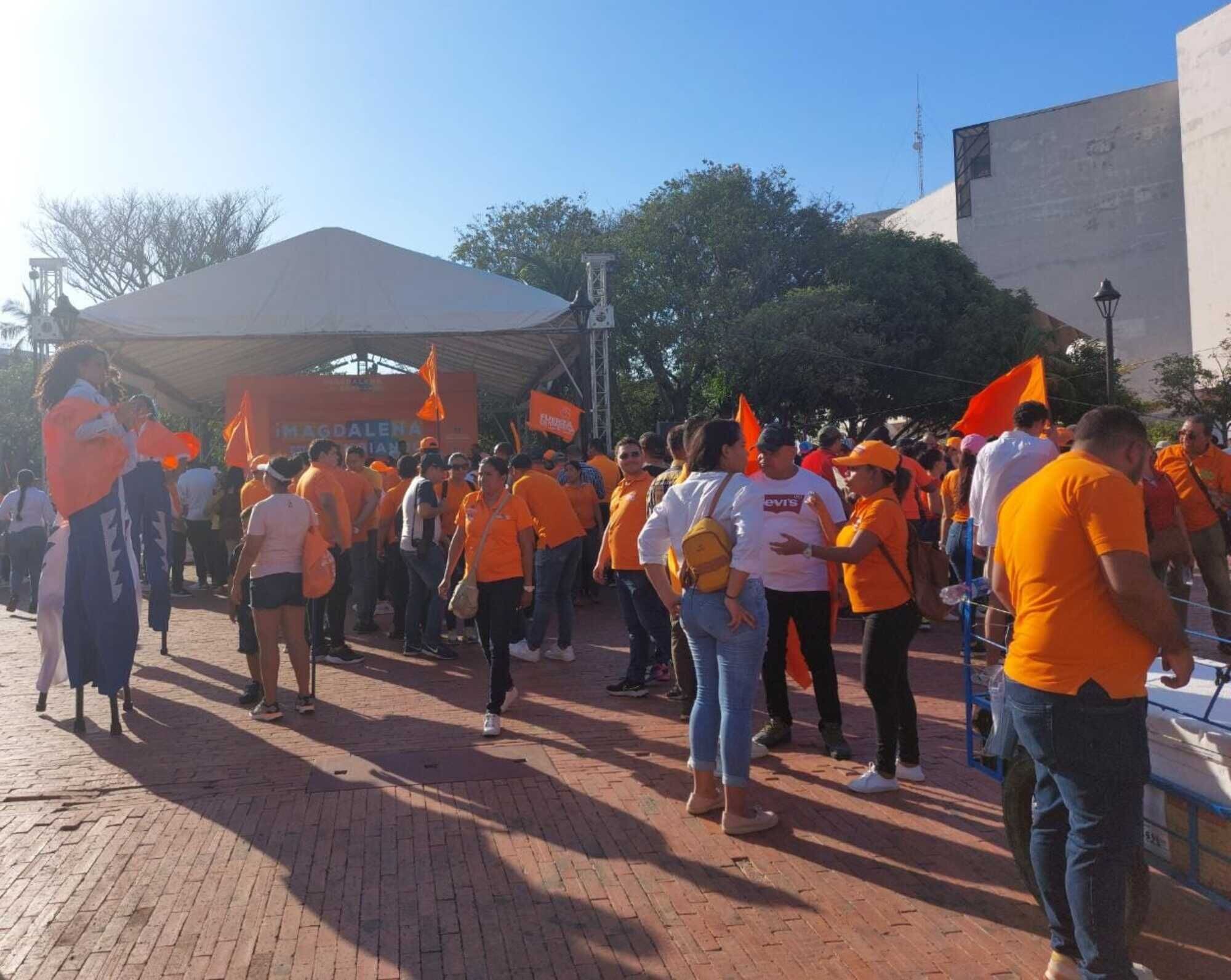 Concentración en el Parque Bolívar 