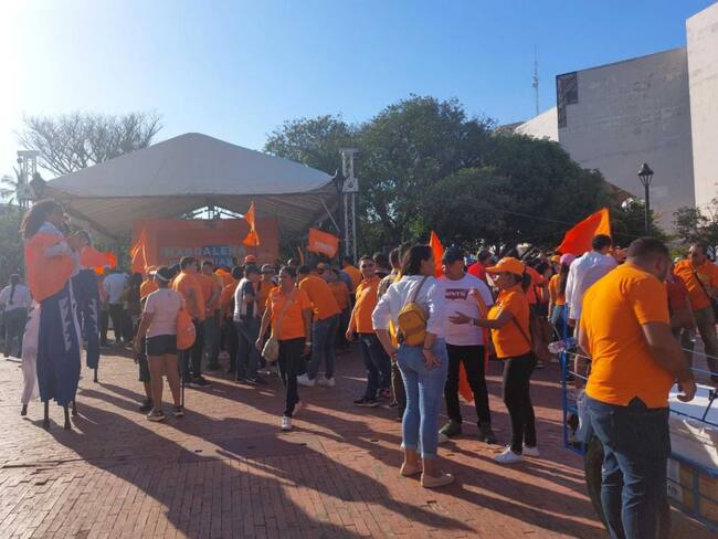 Concentración en el Parque Bolívar