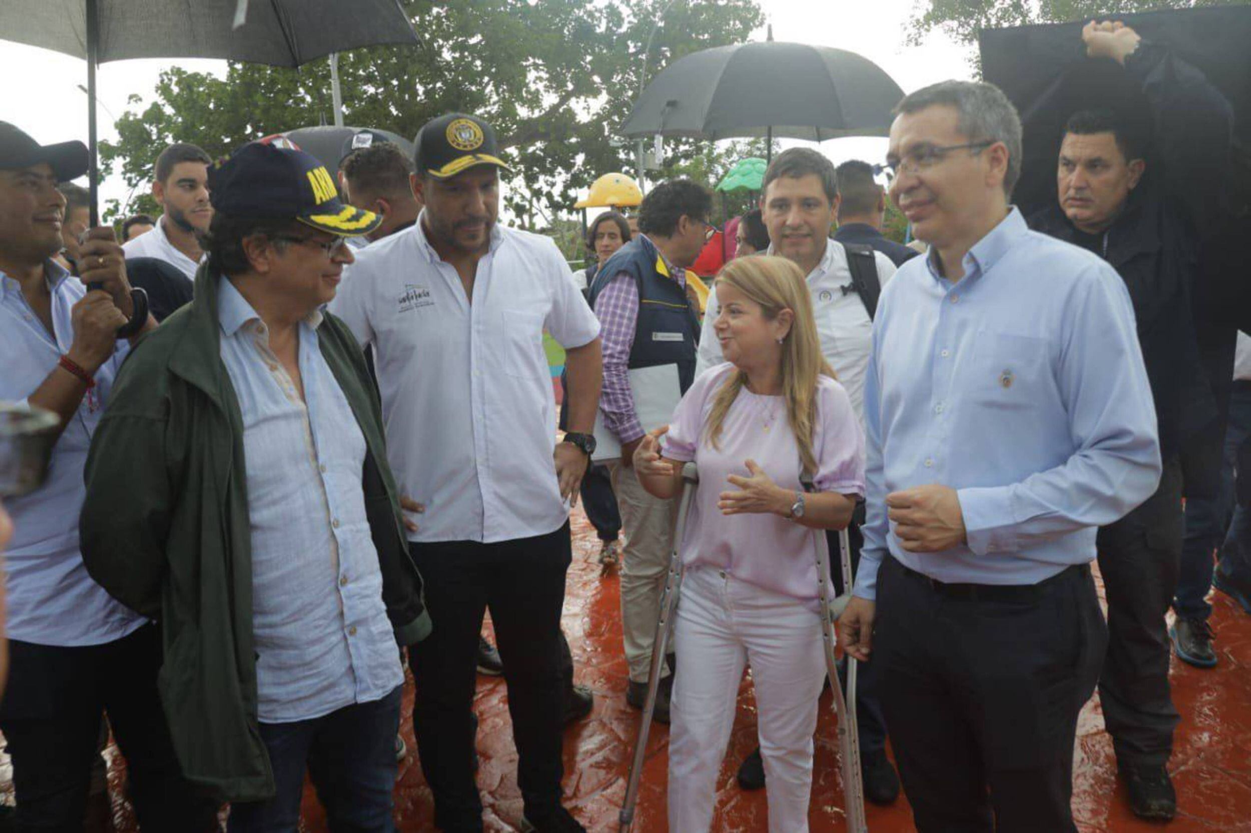 Gustavo Petro en el departamento del Atlántico. Foto: Twitter @elsanoguerabaq