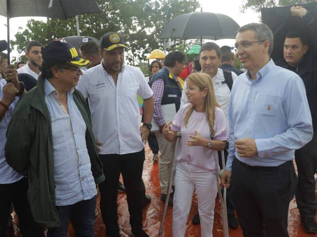 Gustavo Petro en el departamento del Atlántico. Foto: Twitter @elsanoguerabaq