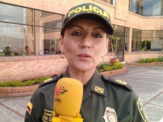 María Emma Caro, comandante de la Policía Metropolitana de Tunja.. Foto: La W
