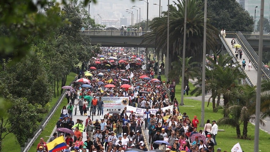 Marchas 8 de febrero del 2024 en Colombia: Horario y razones de manifestaciones. Imagen de referencia. Foto: Colprensa.