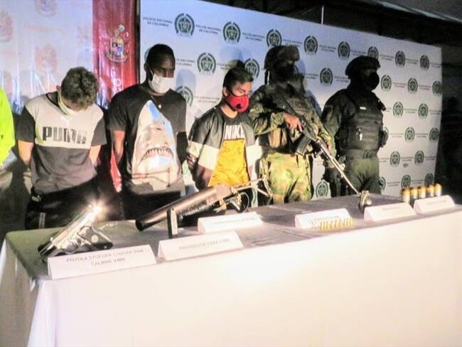 Estas personas habrían llegado a Popayán a inicios del presente mes, para planear acciones terroristas en este y otros municipios . Foto: Policía Nacional