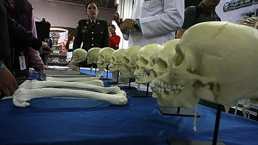 Identificación de cuerpos. Foto: Colprensa