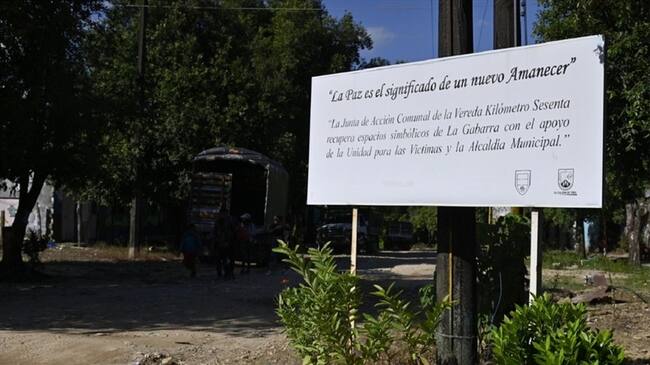 Víctimas construyen su memoria histórica en el corregimiento de La Gabarra. Foto: Cortesía