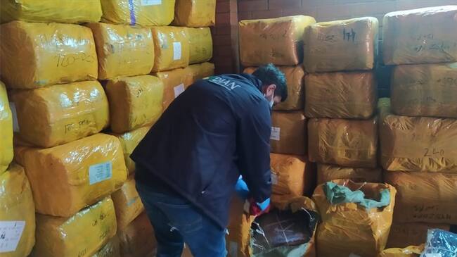 Se confirmó que el propietario de la mercancía aportó documentos de un importador que ha sido declarado como inexistente por parte de la Dian.. Foto: Cortesía Dian