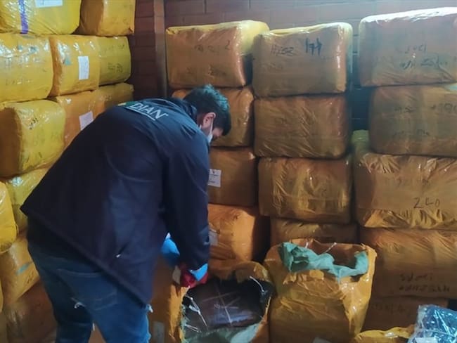Se confirmó que el propietario de la mercancía aportó documentos de un importador que ha sido declarado como inexistente por parte de la Dian.. Foto: Cortesía Dian